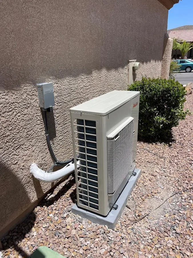 Residential air conditioning condenser unit in Gantt